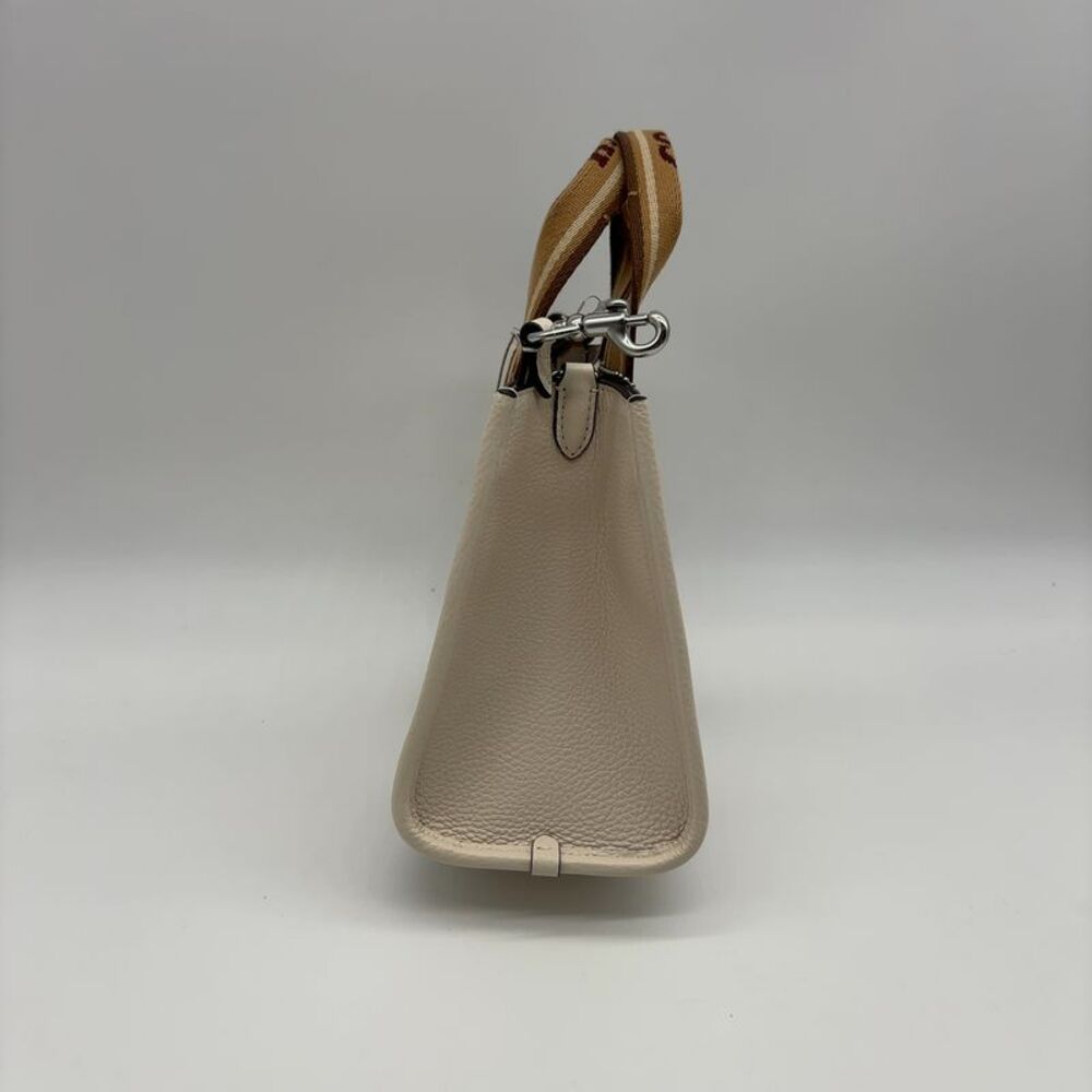 Coach White Tote with Tan Straps - Picture 3 of 5